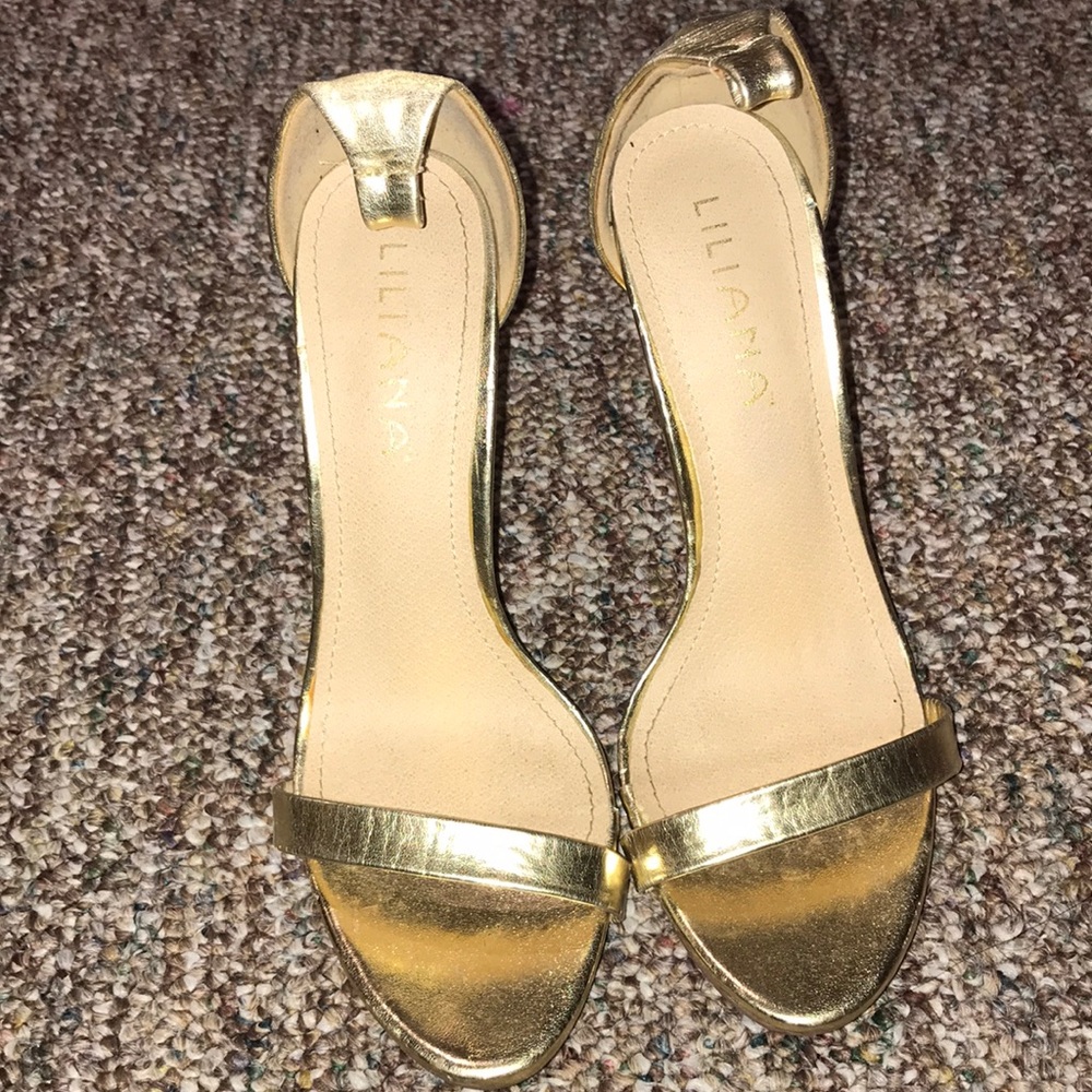 Gold heels